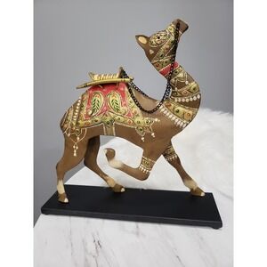 PIER 1 Vintage Hollywood Regency Moorish Indian Camel Decor Figure Statue Animal